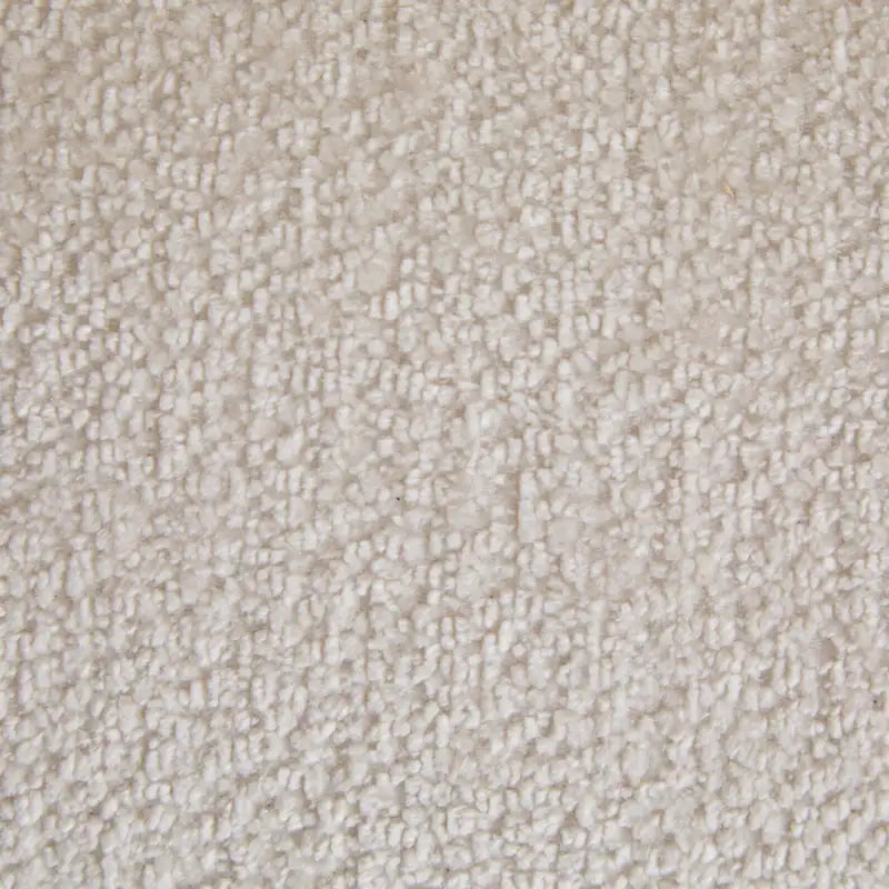 Divano a 3 posti in tessuto, design a onda bianco/beige