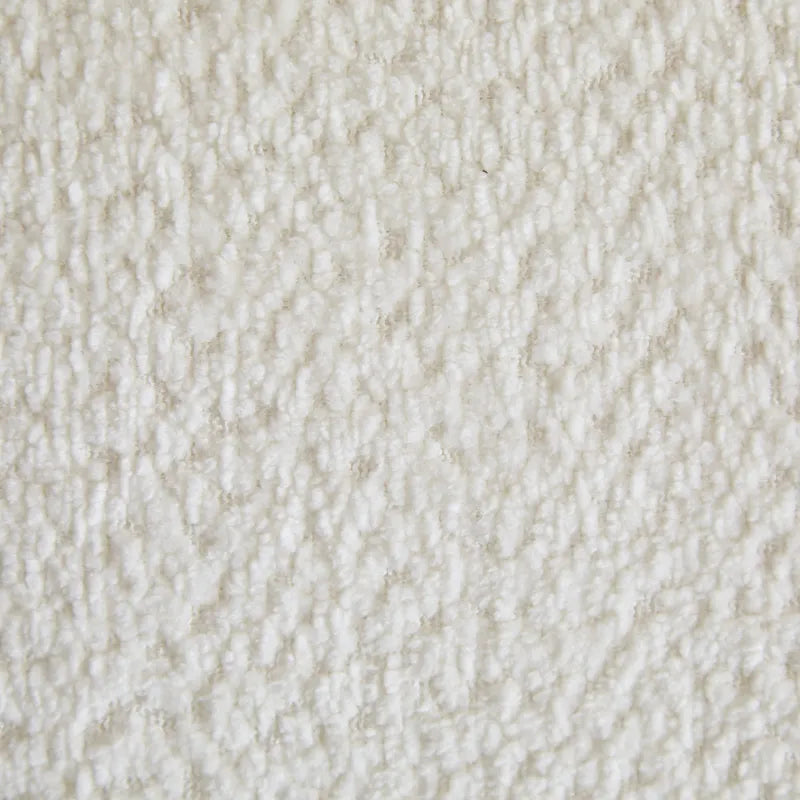Divano a 3 posti in tessuto, design a onda bianco/beige
