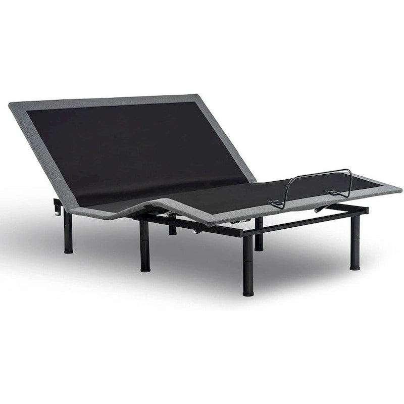 Telaio Letto Regolabile Grigio con Doppi Motori, per 1-2 Persone (Queen/Twin XL)