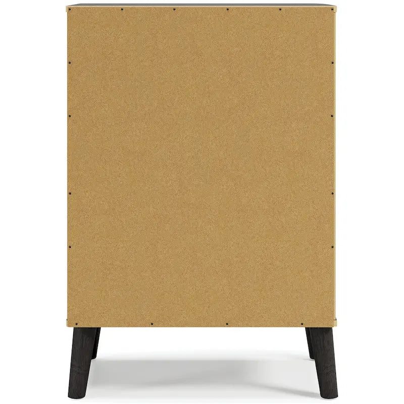Cassettiera bicolore marrone scuro/naturale e bianco/naturale e marrone/nero – 3/4/5 cassetti