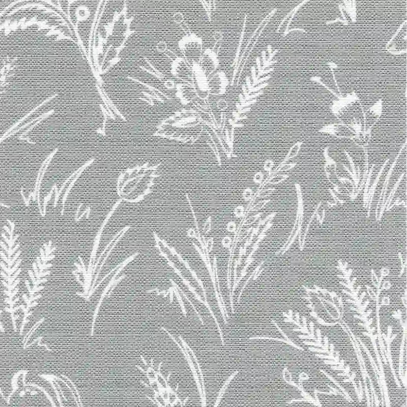 Sedia da pranzo Parsons con bordo smerlato grigio chiaro/crema, set da 2