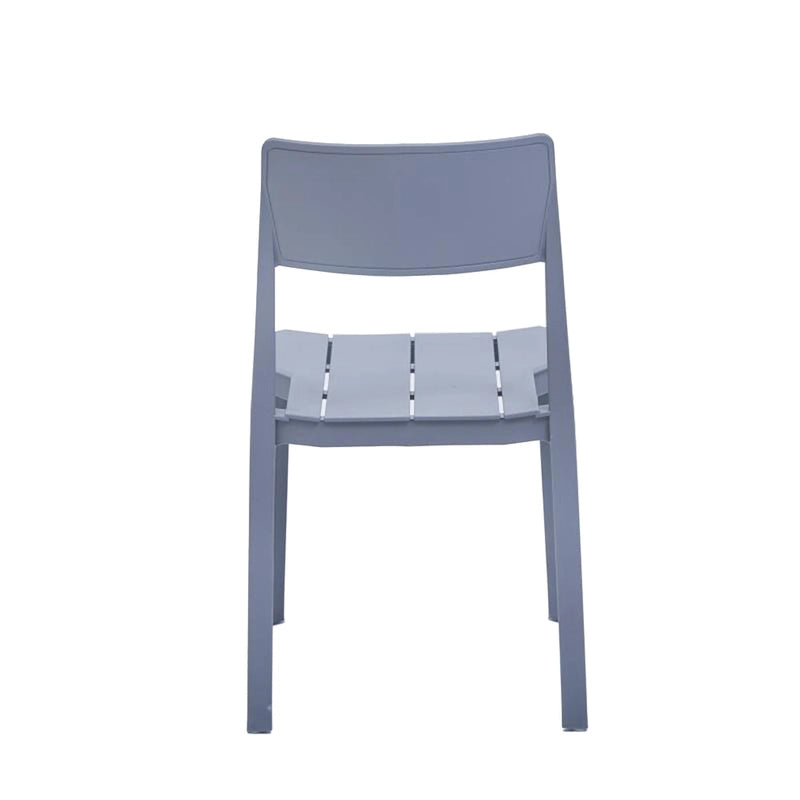 Sedia da pranzo impilabile in plastica nera/bianca/grigia, set da 4 pezzi