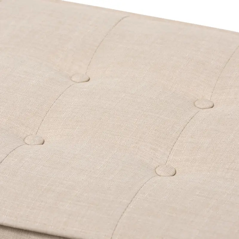 Panca capitonné Mid-Century – Beige / Grigio / Antracite, 1 posto