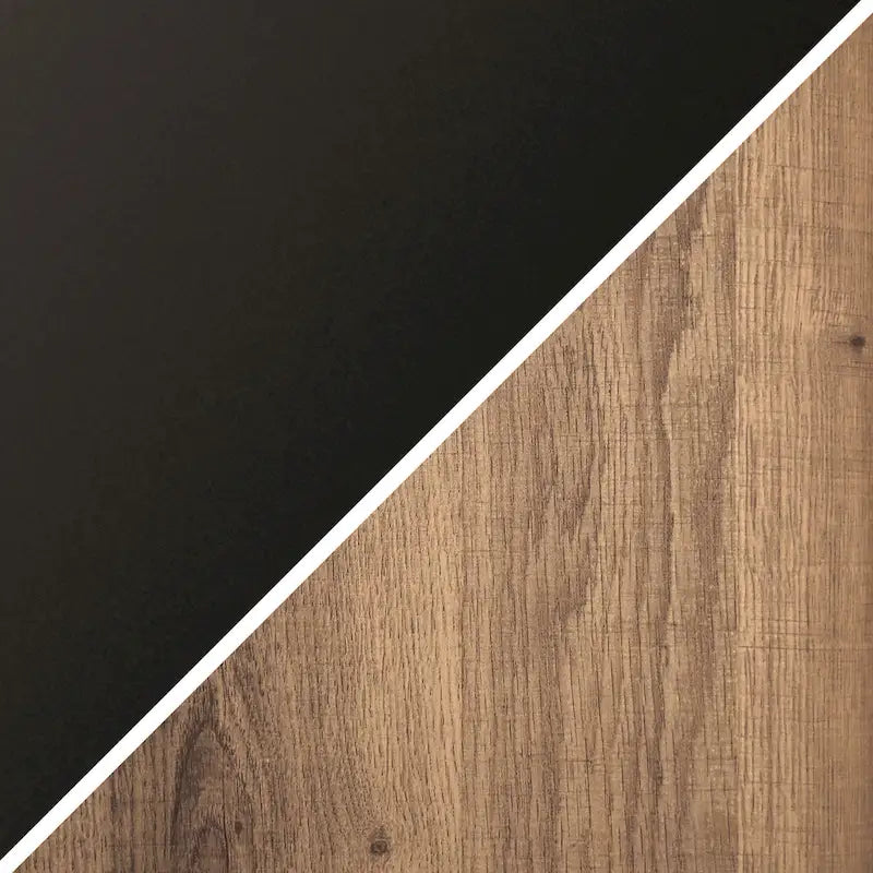 Supporto TV ad angolo con struttura a X in bronzo annerito, ripiani in vetro temperato, adatto per 1 TV fino a 55"