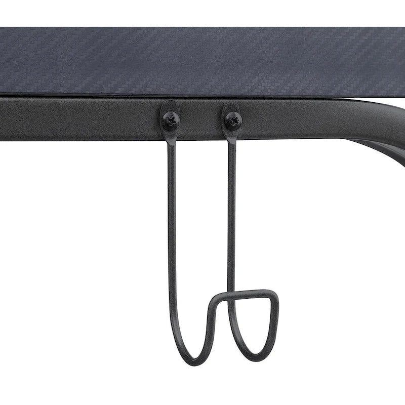 Scrivania da Gaming Nera, 122 cm, Monoutente, LED RGB