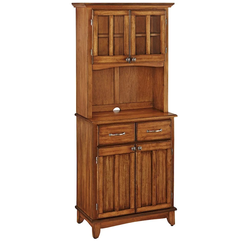 Buffet con Credenza Superiore in Rovere con Ante in Vetro – Posti a sedere 1
