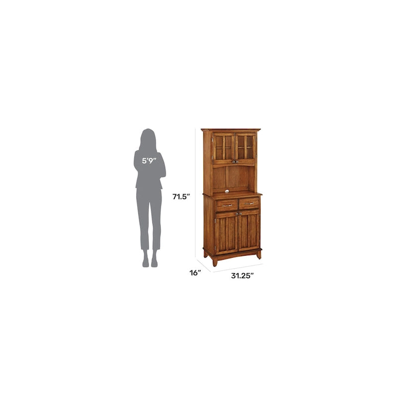 Buffet con Credenza Superiore in Rovere con Ante in Vetro – Posti a sedere 1