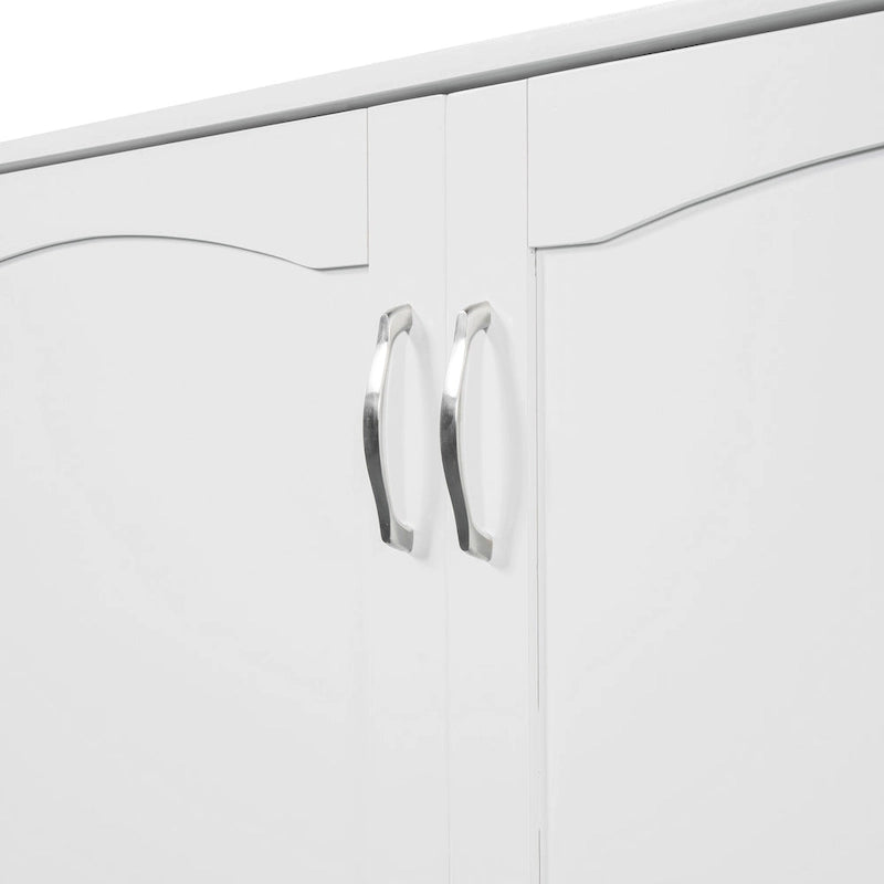 Letto a scomparsa matrimoniale/queen bianco/grigio con cassetti e porte USB, per 1-2 persone