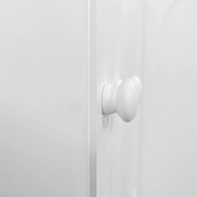 Mobiletto a 4 ante bianco/verde menta, stile minimalista, singolo