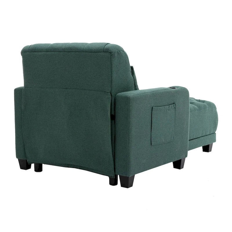 Poltrona a botte monosedile verde/grigio scuro/marrone/beige/giallo/blu scuro