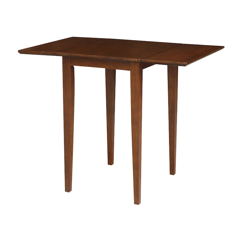 Tavolo da Pranzo con Ante a Ribalta, Stile Shaker, 2 Posti – Non Finito / Moka Ricco / Espresso / Bianco / Bianco Naturale / Guscio di Noce Pecan