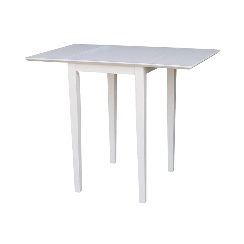 Tavolo da Pranzo con Ante a Ribalta, Stile Shaker, 2 Posti – Non Finito / Moka Ricco / Espresso / Bianco / Bianco Naturale / Guscio di Noce Pecan