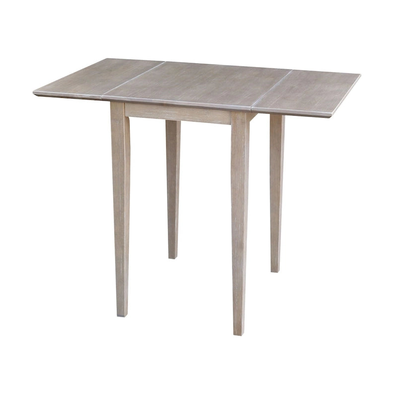 Tavolo da Pranzo con Ante a Ribalta, Stile Shaker, 2 Posti – Non Finito / Moka Ricco / Espresso / Bianco / Bianco Naturale / Guscio di Noce Pecan