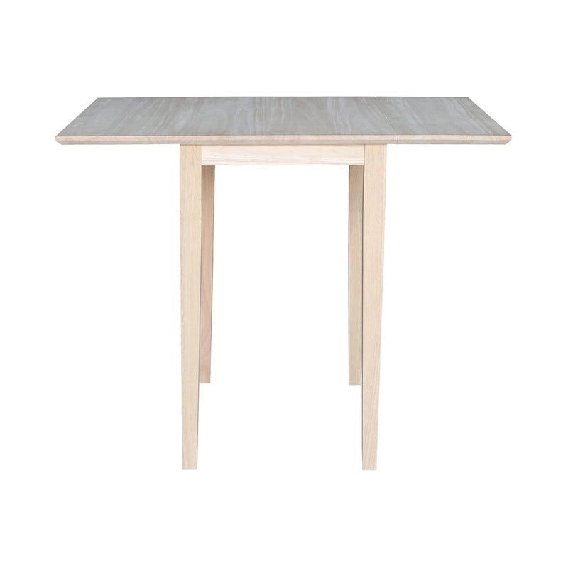 Tavolo da Pranzo con Ante a Ribalta, Stile Shaker, 2 Posti – Non Finito / Moka Ricco / Espresso / Bianco / Bianco Naturale / Guscio di Noce Pecan