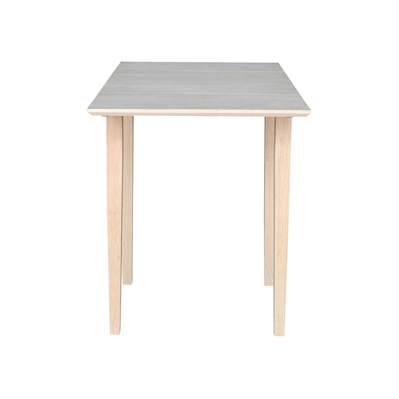 Tavolo da Pranzo con Ante a Ribalta, Stile Shaker, 2 Posti – Non Finito / Moka Ricco / Espresso / Bianco / Bianco Naturale / Guscio di Noce Pecan