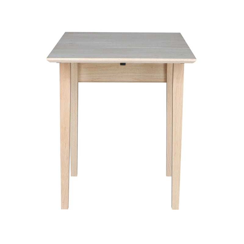 Tavolo da Pranzo con Ante a Ribalta, Stile Shaker, 2 Posti – Non Finito / Moka Ricco / Espresso / Bianco / Bianco Naturale / Guscio di Noce Pecan